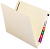 A Picture of product SMD-34115 Smead™ Manila End Tab Fastener Folders with Reinforced Tabs Straight 11-pt 2 Fasteners, Letter Size, Exterior, 50/Box