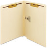 A Picture of product SMD-34115 Smead™ Manila End Tab Fastener Folders with Reinforced Tabs Straight 11-pt 2 Fasteners, Letter Size, Exterior, 50/Box