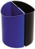A Picture of product SAF-9927BB Safco® Desk-Side Recycling Receptacle,  3gal, Black and Blue
