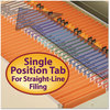 A Picture of product SMD-17510 Smead™ Reinforced Top Tab Colored File Folders Straight Tabs, Legal Size, 0.75" Expansion, Orange, 100/Box
