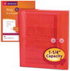 A Picture of product SMD-89527 Smead™ Poly String & Button Interoffice Envelopes and Open-Side (Horizontal), 9.75 x 11.63, Transparent Red, 5/Pack