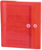 A Picture of product SMD-89527 Smead™ Poly String & Button Interoffice Envelopes and Open-Side (Horizontal), 9.75 x 11.63, Transparent Red, 5/Pack