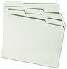 A Picture of product SMD-13230 Smead™ Expanding Recycled Heavy Pressboard Folders 1/3-Cut Tabs: Assorted, Letter Size, 1" Expansion, Gray-Green, 25/Box