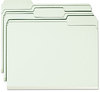 A Picture of product SMD-13230 Smead™ Expanding Recycled Heavy Pressboard Folders 1/3-Cut Tabs: Assorted, Letter Size, 1" Expansion, Gray-Green, 25/Box