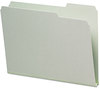 A Picture of product SMD-13230 Smead™ Expanding Recycled Heavy Pressboard Folders 1/3-Cut Tabs: Assorted, Letter Size, 1" Expansion, Gray-Green, 25/Box