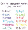 A Picture of product SAN-37665PP Sharpie® Ultra Fine Tip Permanent Marker,  Ultra Fine Point, Black, 5/Pack