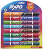 A Picture of product SAN-1944655 EXPO® 2-in-1 Dry Erase Markers,  8 Assorted Colors, Medium, 4/Pack