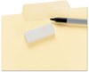 A Picture of product SMD-10380 Smead™ Erasable SuperTab® File Folders 1/3-Cut Tabs: Assorted, Letter Size, 0.75" Expansion, Manila, 24/Pack
