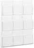A Picture of product SAF-5603CL Safco® Reveal™ Clear Literature Displays 9 Compartments, 30w x 2d 36.75h,