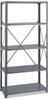 A Picture of product SAF-6266 Safco® Heavy-Duty Commercial Steel Shelving Unit Five-Shelf, 36w x 18d 75h, Dark Gray