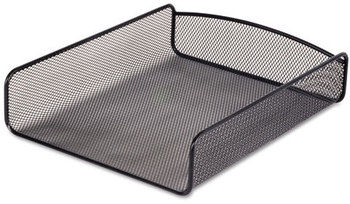 Safco® Onyx™ Desk Tray 1 Section, Letter Size Files, 9.25" x 11.75" 2.5", Black