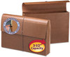 A Picture of product SMD-71356 Smead™ Classic Expanding Wallets 3.5" Expansion, 1 Section, Elastic Cord Closure, Legal Size, Redrope