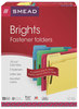 A Picture of product SMD-11975 Smead™ Top Tab Colored Fastener Folders 0.75" Expansion, 2 Fasteners, Letter Size, Assorted Colors, 50/Box
