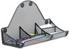 A Picture of product SAF-4175BL Safco® Onyx™ Magnetic Mesh Panel Accessories 3 File Pocket, 13 x 4.25 13.5. Black