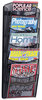 A Picture of product SAF-5578BL Safco® Onyx™ Mesh Literature Rack Five Compartments, 10.25w x 3.5d 28.33h, Black