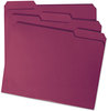 A Picture of product SMD-13093 Smead™ Colored File Folders 1/3-Cut Tabs: Assorted, Letter Size, 0.75" Expansion, Maroon, 100/Box