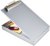 A Picture of product SAU-11017 Saunders Redi-Rite™ Aluminum Storage Clipboard,  1" Capacity, Holds 8-1/2w x 12h, Silver