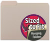 A Picture of product SMD-10251 Smead™ Interior File Folders 1/3-Cut Tabs: Assorted, Letter Size, 0.75" Expansion, Gray, 100/Box