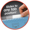 A Picture of product SMD-64626 Smead™ Easy Slide™ Hanging Folder Tab 1/3-Cut, White/Clear, 3.5" Wide, 18/Pack