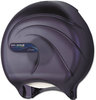 A Picture of product SJM-R2090TBK San Jamar® Single Jumbo Bath Tissue Dispenser,  Oceans, 10 1/4 x 5 5/8 x 12, Black Pearl