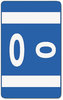 A Picture of product SMD-67185 Smead™ AlphaZ® Color-Coded Second Letter Alphabetical Labels O, 1 x 1.63, Dark Blue, 10/Sheet, 10 Sheets/Pack