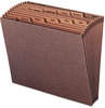 A Picture of product SMD-70488 Smead™ TUFF® Expanding Files Open-Top Stadium File, 12 Sections, 1/12-Cut Tabs, Letter Size, Redrope