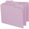 A Picture of product SMD-12443 Smead™ Colored File Folders 1/3-Cut Tabs: Assorted, Letter Size, 0.75" Expansion, Lavender, 100/Box