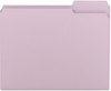 A Picture of product SMD-12443 Smead™ Colored File Folders 1/3-Cut Tabs: Assorted, Letter Size, 0.75" Expansion, Lavender, 100/Box
