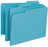 A Picture of product SMD-13143 Smead™ Colored File Folders 1/3-Cut Tabs: Assorted, Letter Size, 0.75" Expansion, Teal, 100/Box