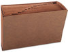 A Picture of product SMD-70490 Smead™ TUFF® Expanding Files Open-Top Stadium File, 12 Sections, 1/12-Cut Tabs, Legal Size, Redrope