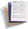 A Picture of product SMD-89505 Smead™ Organized Up® Poly Slash Jackets 2-Sections, Letter Size, Assorted Colors, 5/Pack