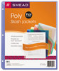 A Picture of product SMD-89505 Smead™ Organized Up® Poly Slash Jackets 2-Sections, Letter Size, Assorted Colors, 5/Pack