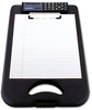 A Picture of product SAU-00534 Saunders DeskMate II with Calculator,  1/2" Capacity, 8 1/2w x 12h, Black