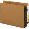 A Picture of product SMD-73681 Smead™ Redrope Drop-Front End Tab File Pockets with Fully Lined Colored Gussets 6.5" High 3.5" Expansion, Letter Size, Redrope/Brown, 10/Box