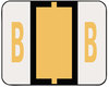 A Picture of product SMD-67072 Smead™ A-Z Color-Coded End Tab Filing Labels B, 1 x 1.25, White, 500/Roll