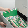 A Picture of product SMD-21546 Smead™ Expanding Recycled Heavy Pressboard Folders 1/3-Cut Tabs: Assorted, Letter Size, 1" Expansion, Green, 25/Box