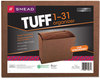 A Picture of product SMD-70467 Smead™ TUFF® Expanding Files Open-Top Stadium File, 31 Sections, 1/31-Cut Tabs, Letter Size, Redrope