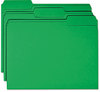 A Picture of product SMD-12134 Smead™ Reinforced Top Tab Colored File Folders 1/3-Cut Tabs: Assorted, Letter Size, 0.75" Expansion, Green, 100/Box
