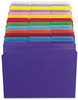 A Picture of product SMD-12134 Smead™ Reinforced Top Tab Colored File Folders 1/3-Cut Tabs: Assorted, Letter Size, 0.75" Expansion, Green, 100/Box