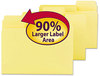 A Picture of product SMD-11984 Smead™ SuperTab® Colored File Folders 1/3-Cut Tabs: Assorted, Letter Size, 0.75" Expansion, 11-pt Stock, Yellow, 100/Box