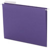 A Picture of product SMD-64023 Smead™ Color Hanging Folders with 1/3 Cut Tabs Letter Size, 1/3-Cut Purple, 25/Box