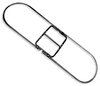 Clip-On Dust Mop Frame,  24w x 5d.  Black Color.