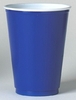 A Picture of product 101-222 Party Plastic Drink Cups.  12 oz.  Blue Color.  Use 640TS Lid.  50 Cups/Sleeve.
