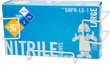 Wire Rack for 100, 200 & 500 Pack Disposable Gloves. White.