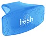 A Picture of product 965-654 Fresh Products Eco Bowl Clip Deodorizer. 4 X 2 X 2 in. Blue. Cotton Blossom scent. 12 Clips/Box
