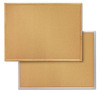 A Picture of product QRT-2303 Quartet® Cork Bulletin Board, Natural Cork/Fiberboard, 36 x 24, Aluminum Frame