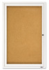 A Picture of product QRT-2363 Quartet® Enclosed Indoor Cork Bulletin Board with Hinged Doors