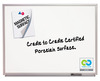 A Picture of product QRT-2543 Quartet® Total Erase® Magnetic Dry Erase Board, Porcelain, 36 x 24, White, Aluminum Frame