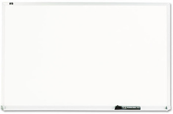 Quartet® Standard Melamine Dry Erase Board, Melamine, 60 x 36, White, Aluminum Frame
