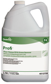 Profi Floor Cleaner and Grease Remover, Liquid, 1 gal. Bottle 4/Carton